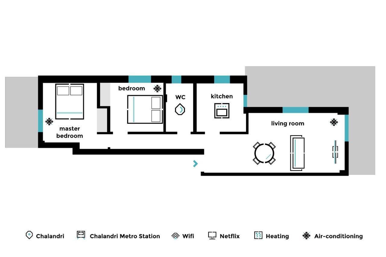 Pleasant 2Br Apartment Near Helexpo By Upstreet Αθήνα Εξωτερικό φωτογραφία